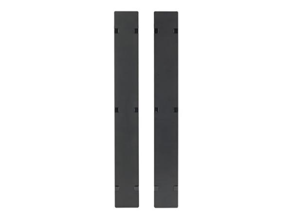 Rack cable management panel cover - black - 48U (pack of 2)