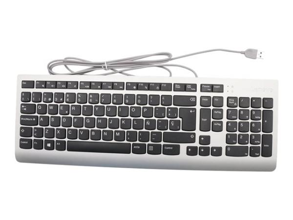 Lenovo Slim USB Keyboard ES New Silver lenovo-slim-usb-keyboard-es-new-silver